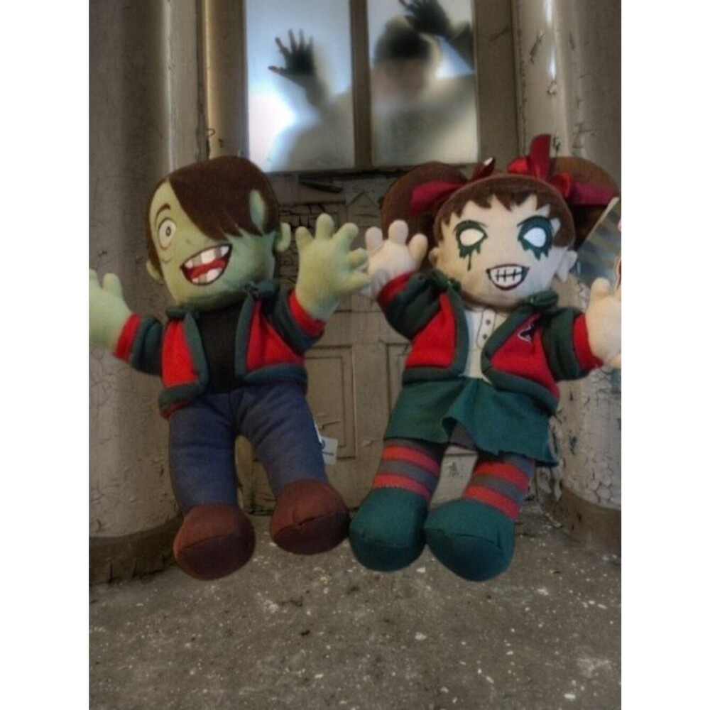 Zombie High Green and Red Plush Toy Duo Bundle